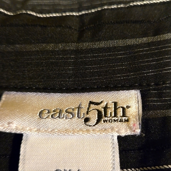 East 5th Long Sleeve Fancy Striped Button Down Shirt Womens size 2X - Picture 5 of 12